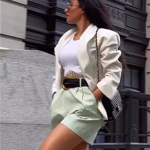 NWT Linen Blend Structured Shorts